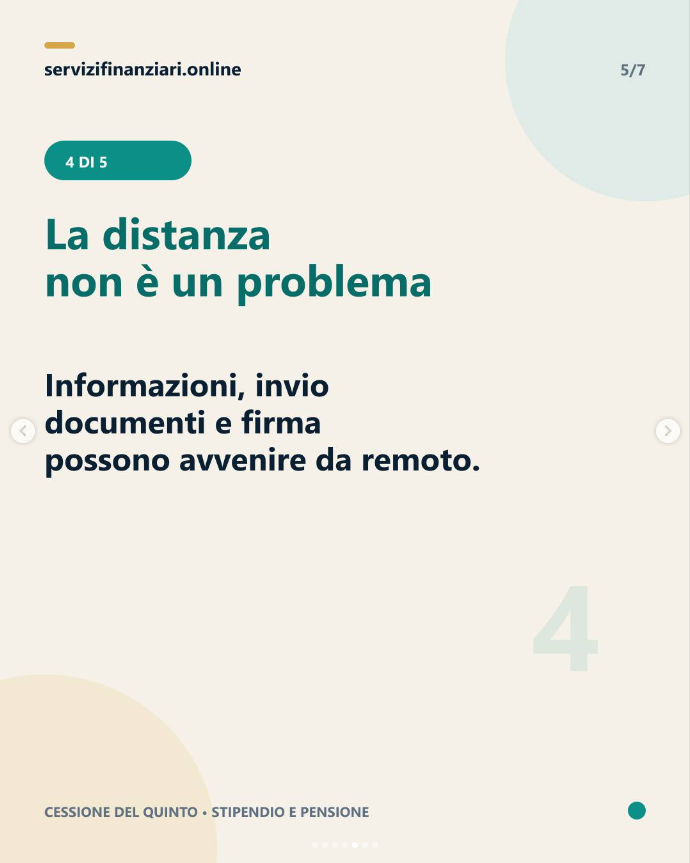 5 di 7. La distanza non &egrave; un problema: informazioni, invio documenti e firma possono avvenire da remoto.